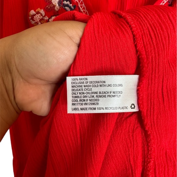 Knox Rose Red Embroidered Dress - Picture 5 of 5